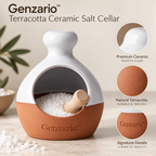 Genzario™ Sculptural Ceramic Serving Dish — Organic Modern Kitchen Vessel for Elevated Everyday Styling
