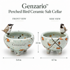 Genzario™ Sculptural Ceramic Salt Cellar — Organic Modern Kitchen Vessel for Refined Everyday Rituals
