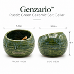 Genzario™ Sculptural Ceramic Condiment Bowl — Organic Modern Kitchen Vessel for Everyday Styling