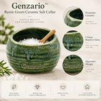Genzario™ Sculptural Ceramic Condiment Bowl — Organic Modern Kitchen Vessel for Everyday Styling