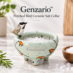Genzario™ Sculptural Ceramic Salt Cellar — Organic Modern Kitchen Vessel for Refined Everyday Rituals