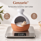 Genzario™ Sculptural Ceramic Serving Dish — Organic Modern Kitchen Vessel for Elevated Everyday Styling
